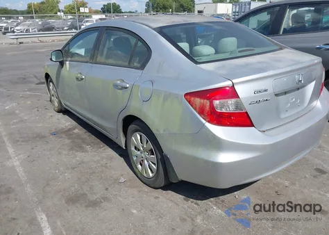2012 Honda Civic Lx из США, поврежденный, VIN 2HGFB2F53CH311765